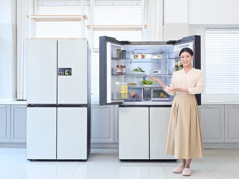 "냉장고가 식재료를 알아서 읽고 레시피까지 추천한다"…삼성전자, 2026년형 비스포크 AI 패밀리허브 출시