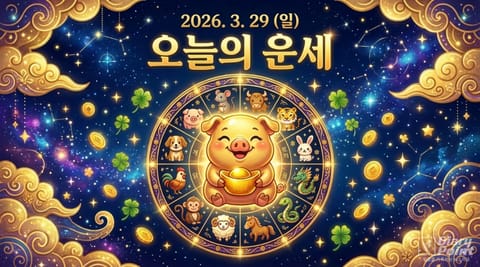 "깊고 잔잔한 물결이 봄의 대지를 촉촉이 적시는 날"…2026년 3월 29일(일) 오늘의 운세