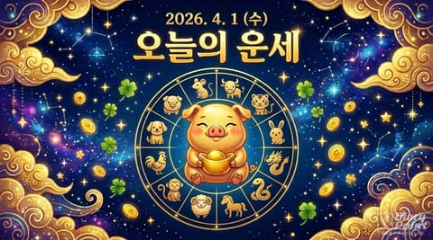 "봄의 불꽃이 단단한 쇳빛을 녹여 새로운 빛을 만드는 날"…2026년 4월 1일(수) 오늘의 운세