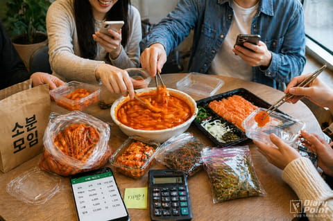 "밥값도 N빵"…떡볶이·연어·김치까지 쪼개 사는 2030, '소분 모임'이 새 생존법이 됐다