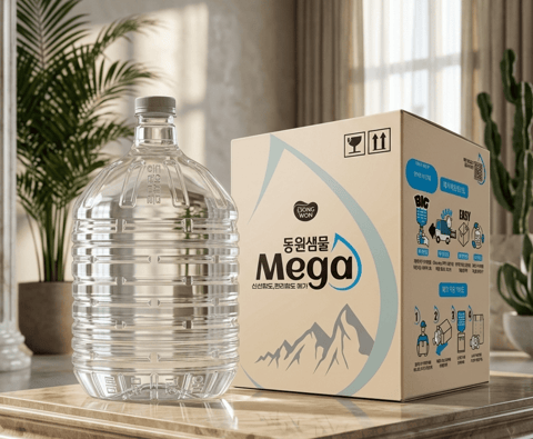 "한 병이면 끝"…동원F&B, 업계 최초 13L 대용량 PET 생수 '동원샘물 MEGA' 출시