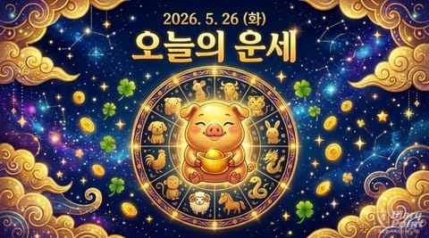 "결단력과 포용력이 함께 필요한 날"…2026년 5월 26일(화) 오늘의 운세
