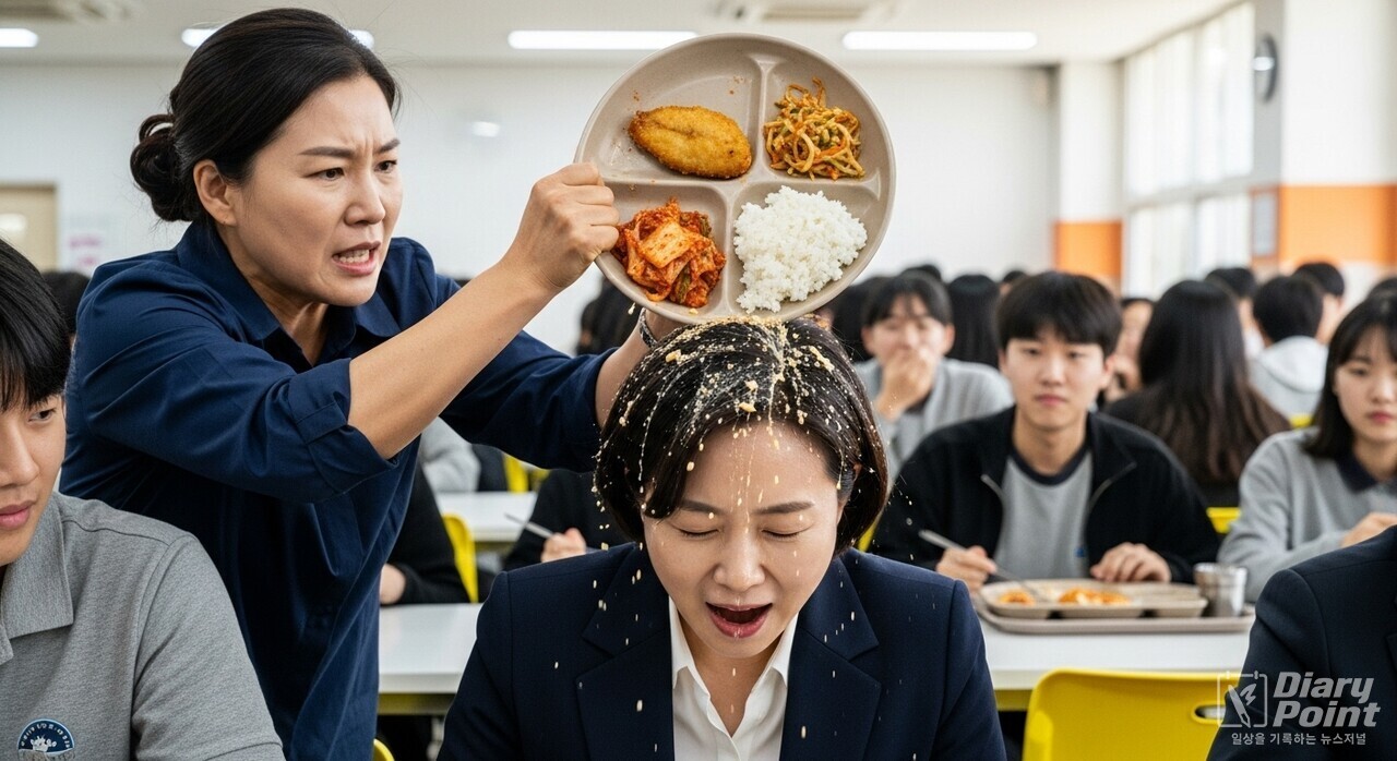 “지금 밥이 넘어가냐?”…학부모, 식판으로 교장 폭행