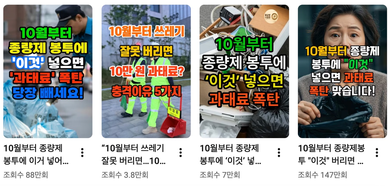 “구독자 늘리려 거짓말로 덫 놓는다”…유튜브 ‘좀비채널’ 허위정보 유포 심각상황