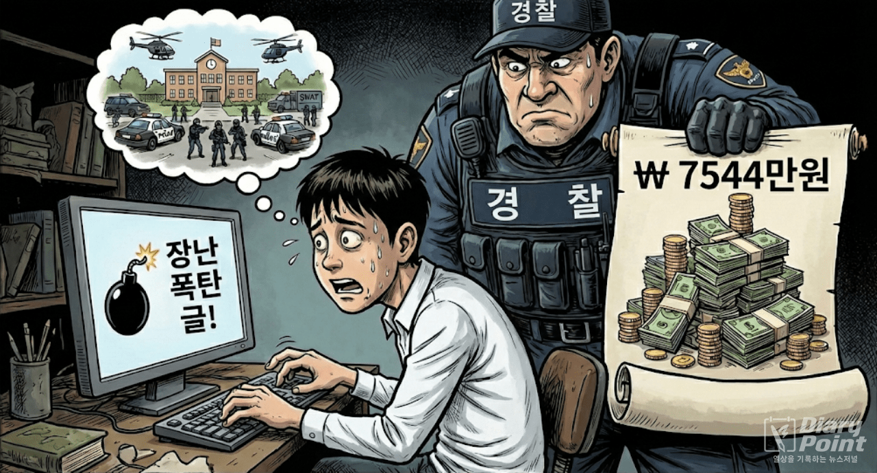 "장난 글의 비싼 대가"…학교 폭파협박 고교생에 경찰, 7544만원 손배소