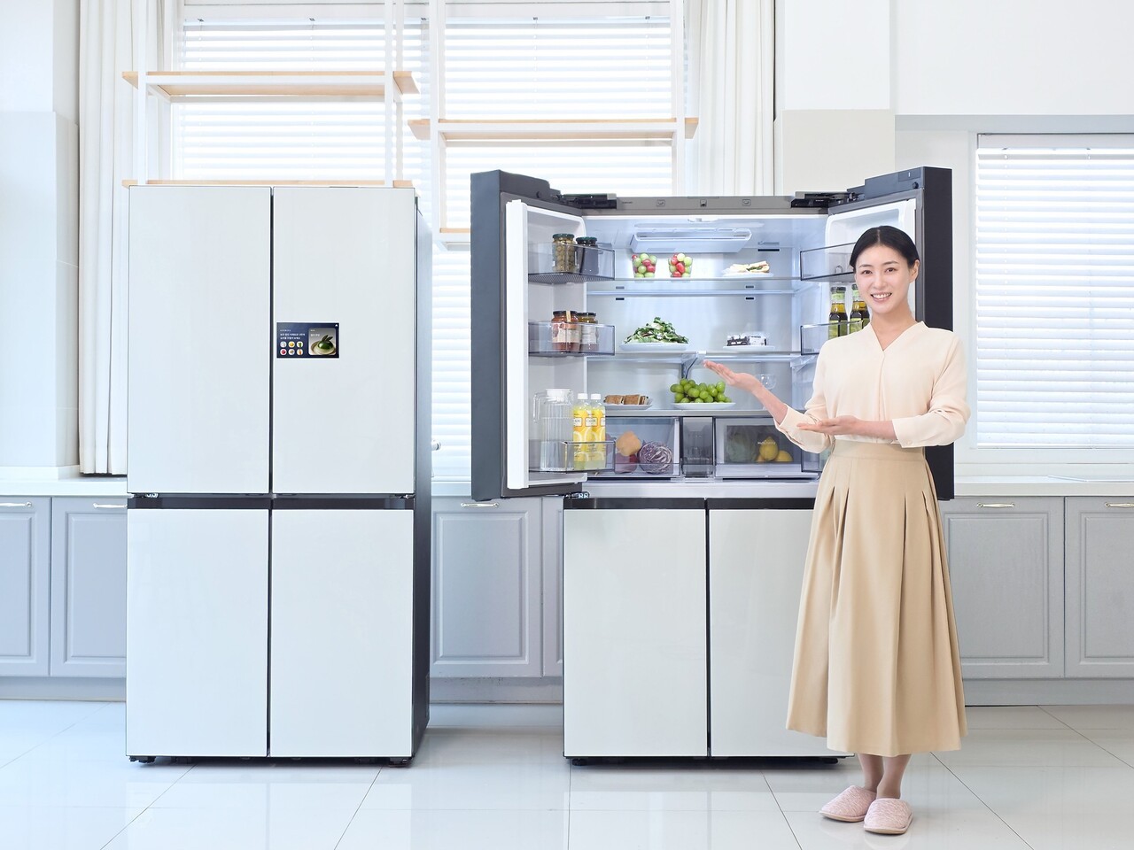 "냉장고가 식재료를 알아서 읽고 레시피까지 추천한다"…삼성전자, 2026년형 비스포크 AI 패밀리허브 출시