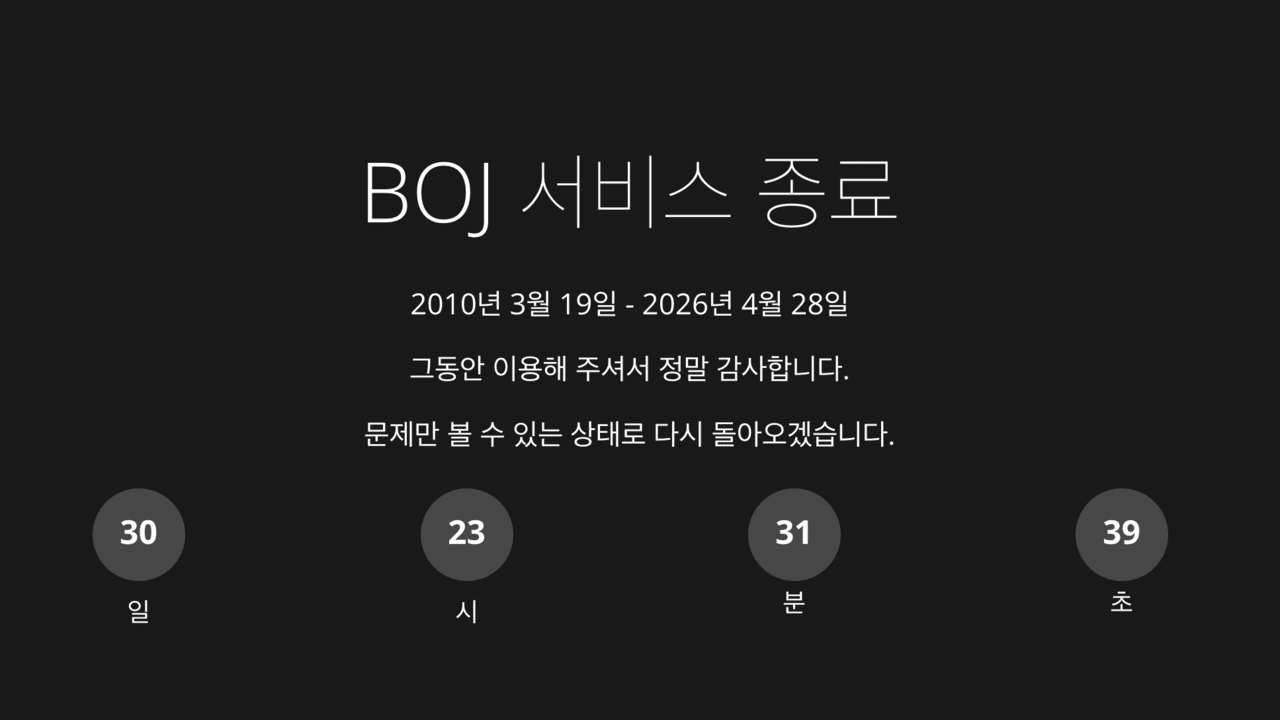 사진=백준 온라인 저리 갈무리