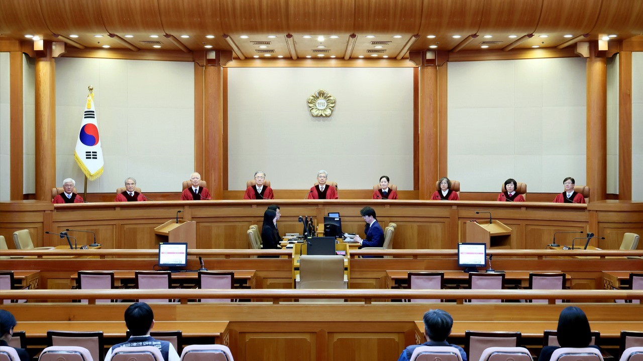 8월 선고 대심판정 | 사진=헌법재판소