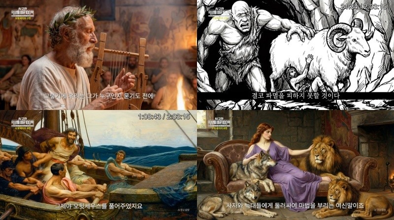EBS ‘오뒷세이아’ 우리말 AI 더빙판 공식 스틸컷. 사진=EBS
