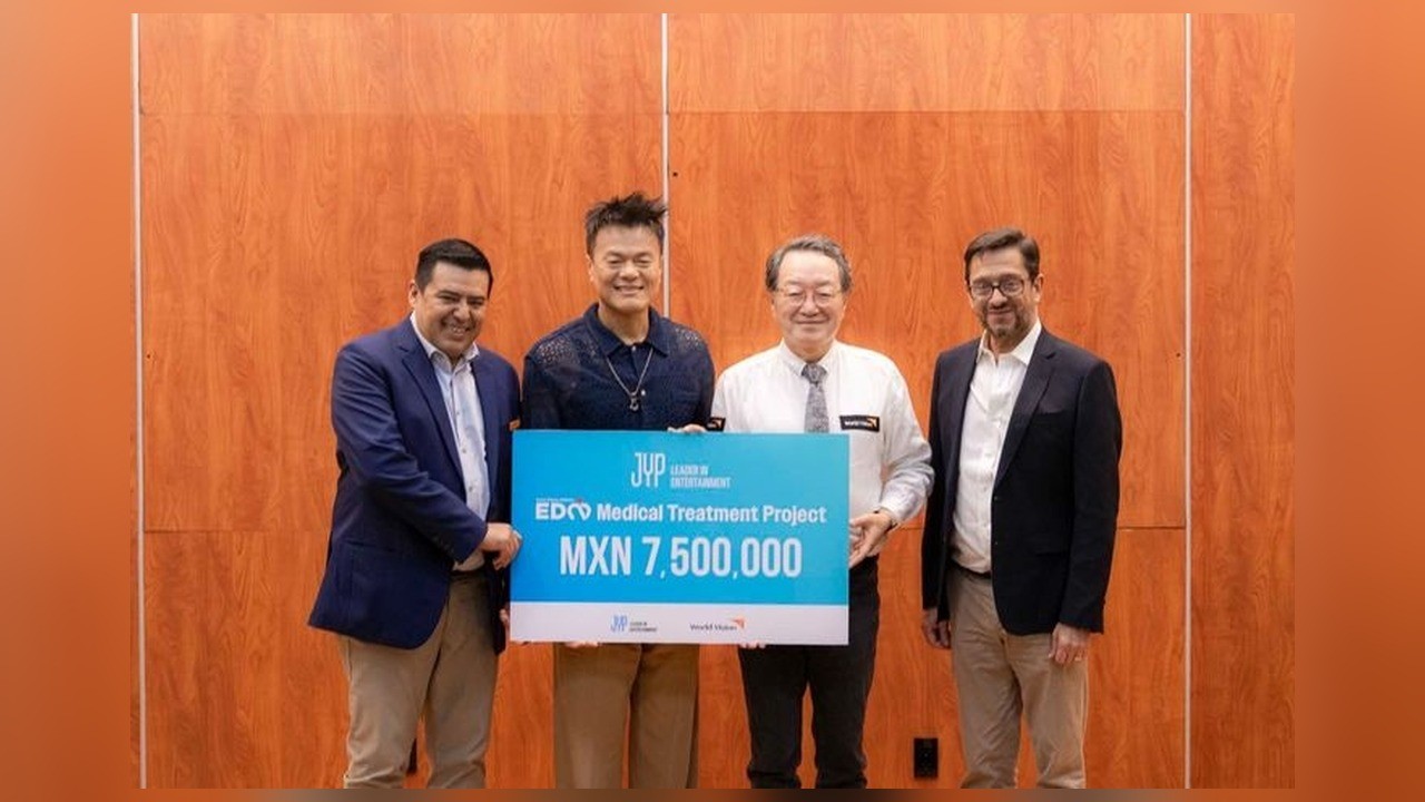 JYP와 박진영, 멕시코 취약계층 아동 의료지원에 5억5000만원 기부