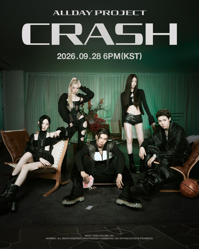 올데이 프로젝트 28일 ‘CRASH’ 발매…NCT 위시와 아일릿도 10월 신보