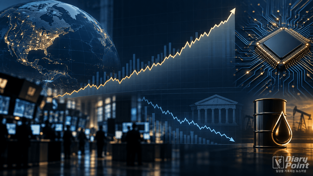 AI 기대와 금리, 유가 안정에 미국 S&P500 사상 최고치